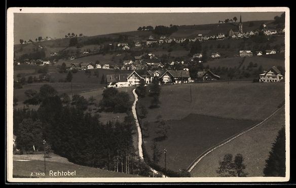 Cartoline postali: AK Rehetobel, Ortsansicht mit Kirche – Usato da Berlin venduto da bartko-reher