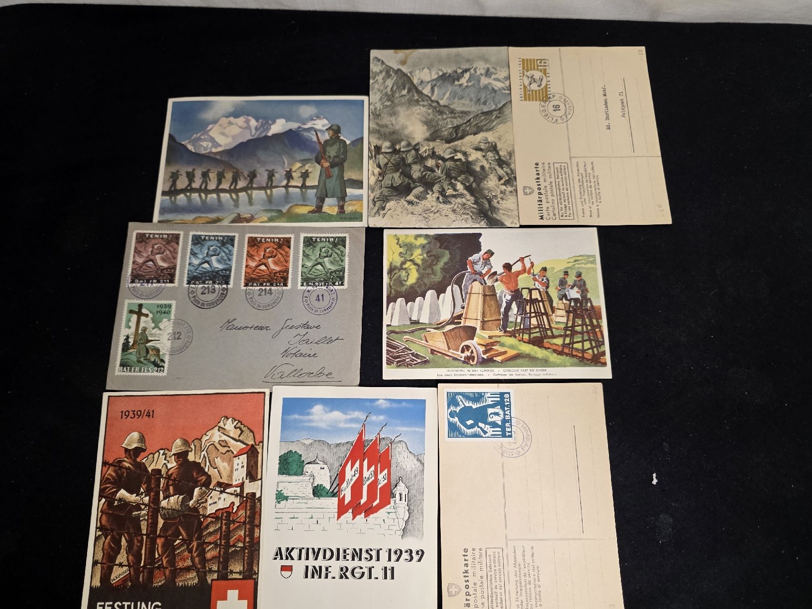 Alle Briefmarken: Militär Briefmarken , WK II, Schweizer Armee, Briefe – Gebraucht aus Wolfertswil von Antiko