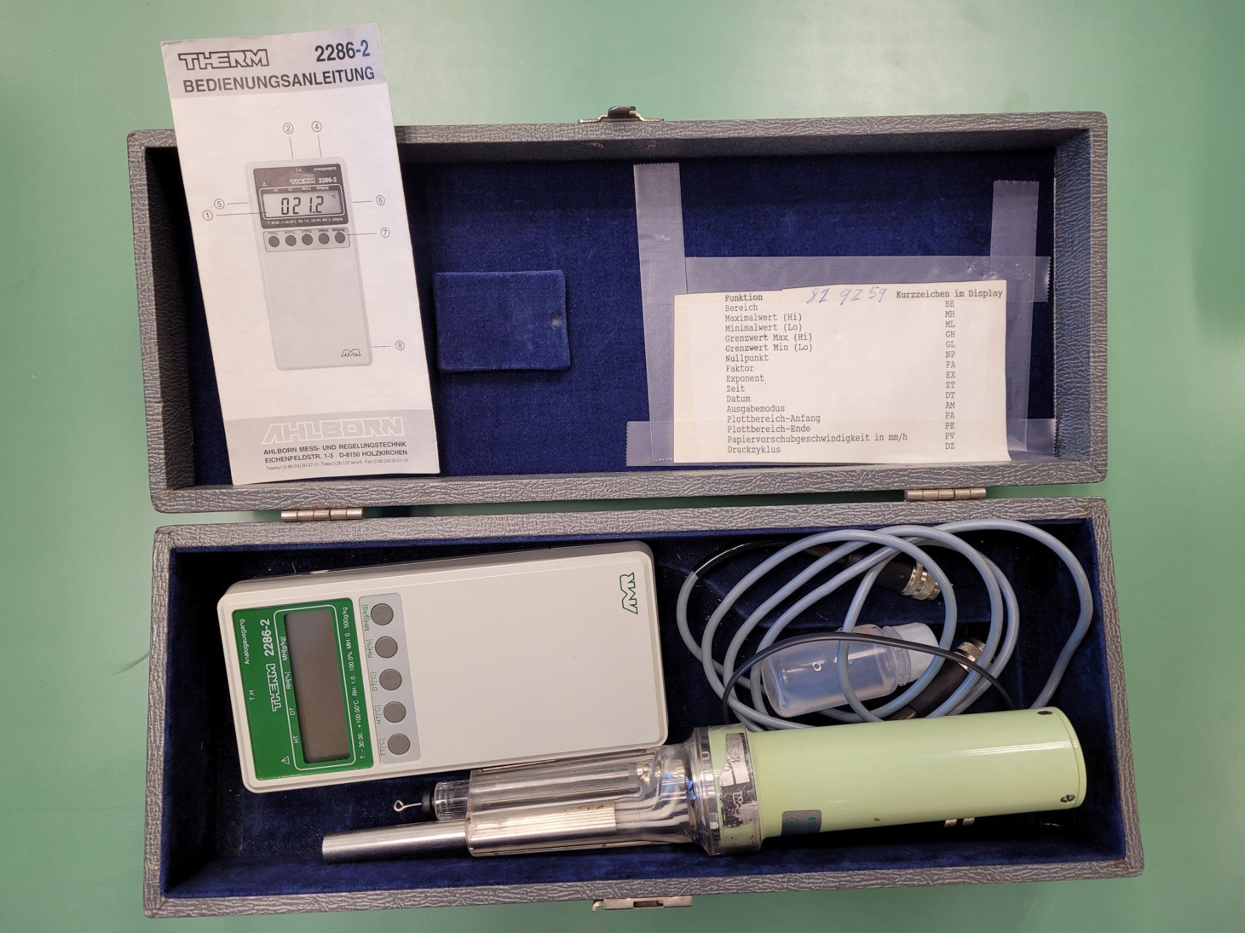 Misurare: Feuchte-/Temperaturmessgerät Therm 2286-2 – Usato da Perlen venduto da Buesi13