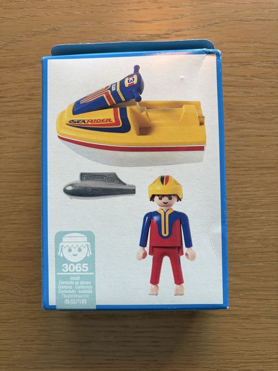 Set Playmobil Vintage 3065 - Homme Avec Jet Ski - 1999 - Occasion Bon état
