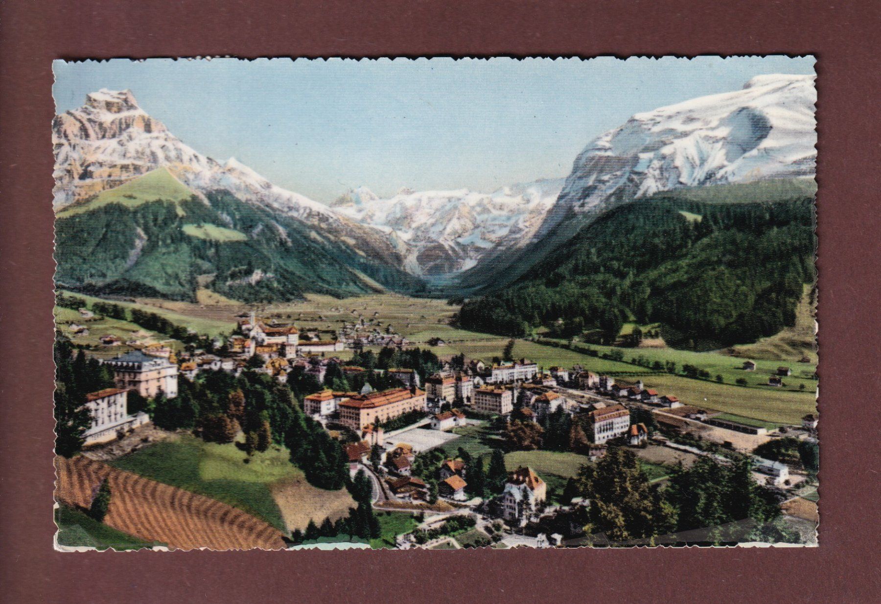 Cartoline postali: ENGELBERG - Hahnen - 1954 – Usato da Pully venduto da nicecards-shop