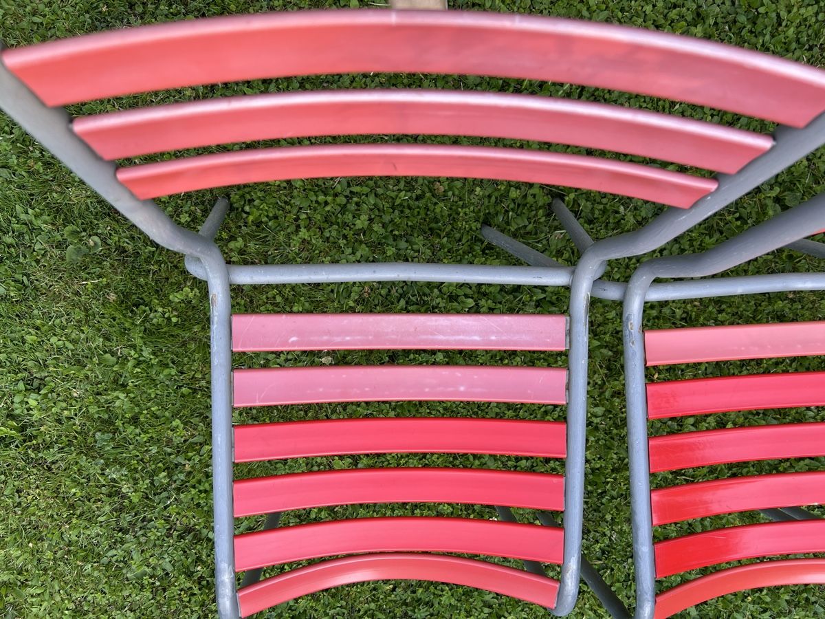 Sedie: Rote Gartenstühle 4er Set – Usato da Zürich venduto da bernhard.jaeggi 5