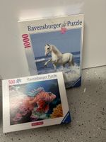 Ravensburger Puzzle Set: Pferd & Fisch, 1000 + 500 Teile