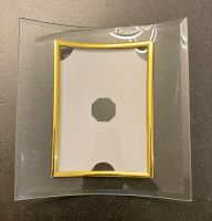 Acryl-Glasfotorahmen mit Goldrand