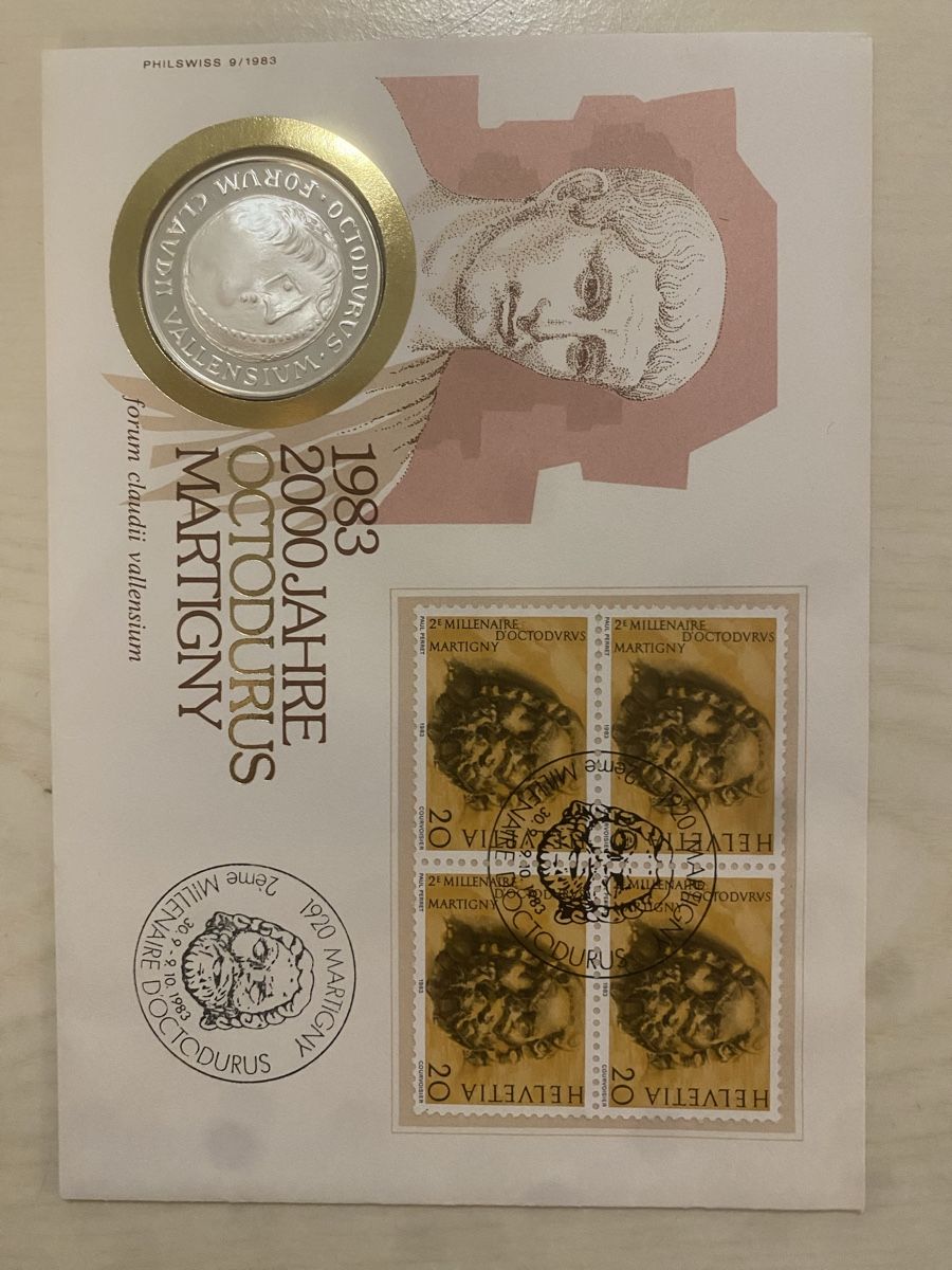 Medaglie: Numisbrief Silber Martigny – Nuovo (secondo la descrizione) da Muralto venduto da Alex1912