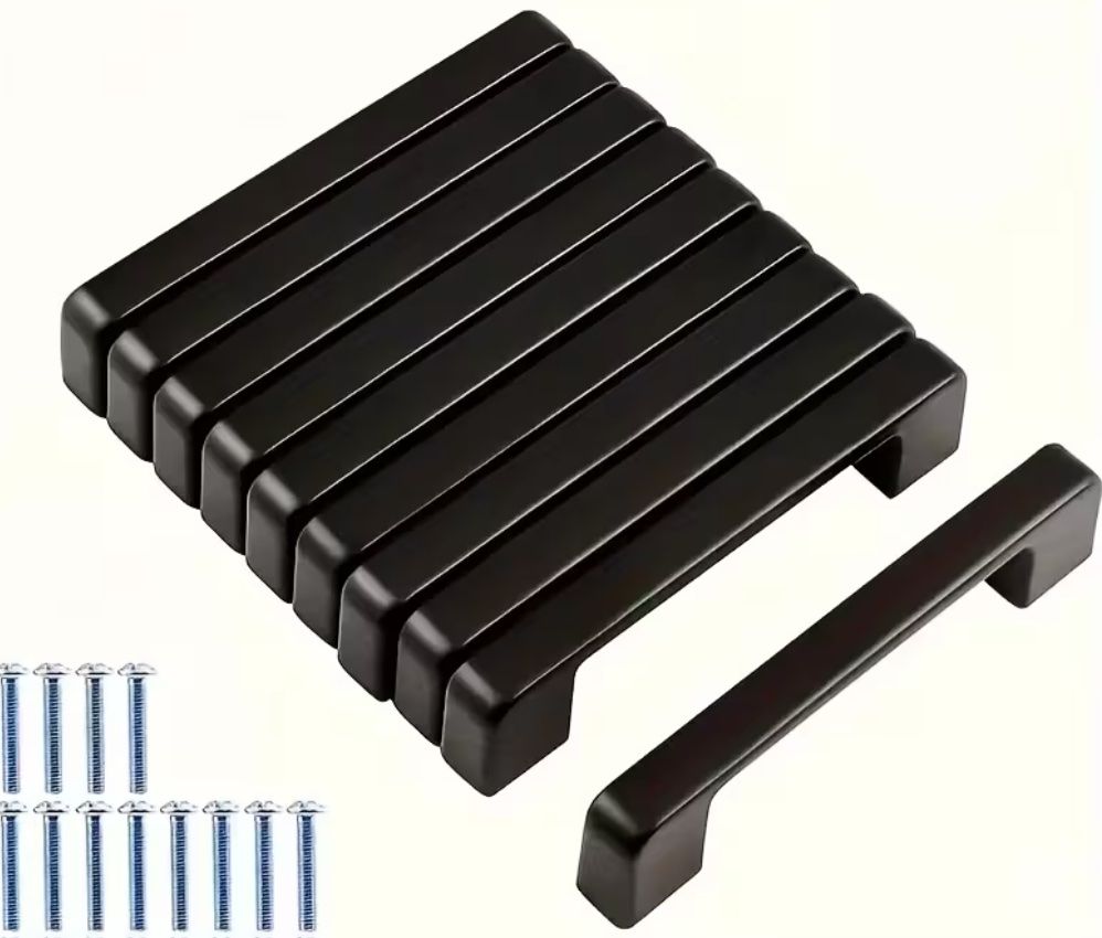 Eisenwaren: Möbelgriffe Schwarz, 10er Set, 128mm Lochabstand, Neu – Neu und originalverpackt aus Dietikon von Enio1