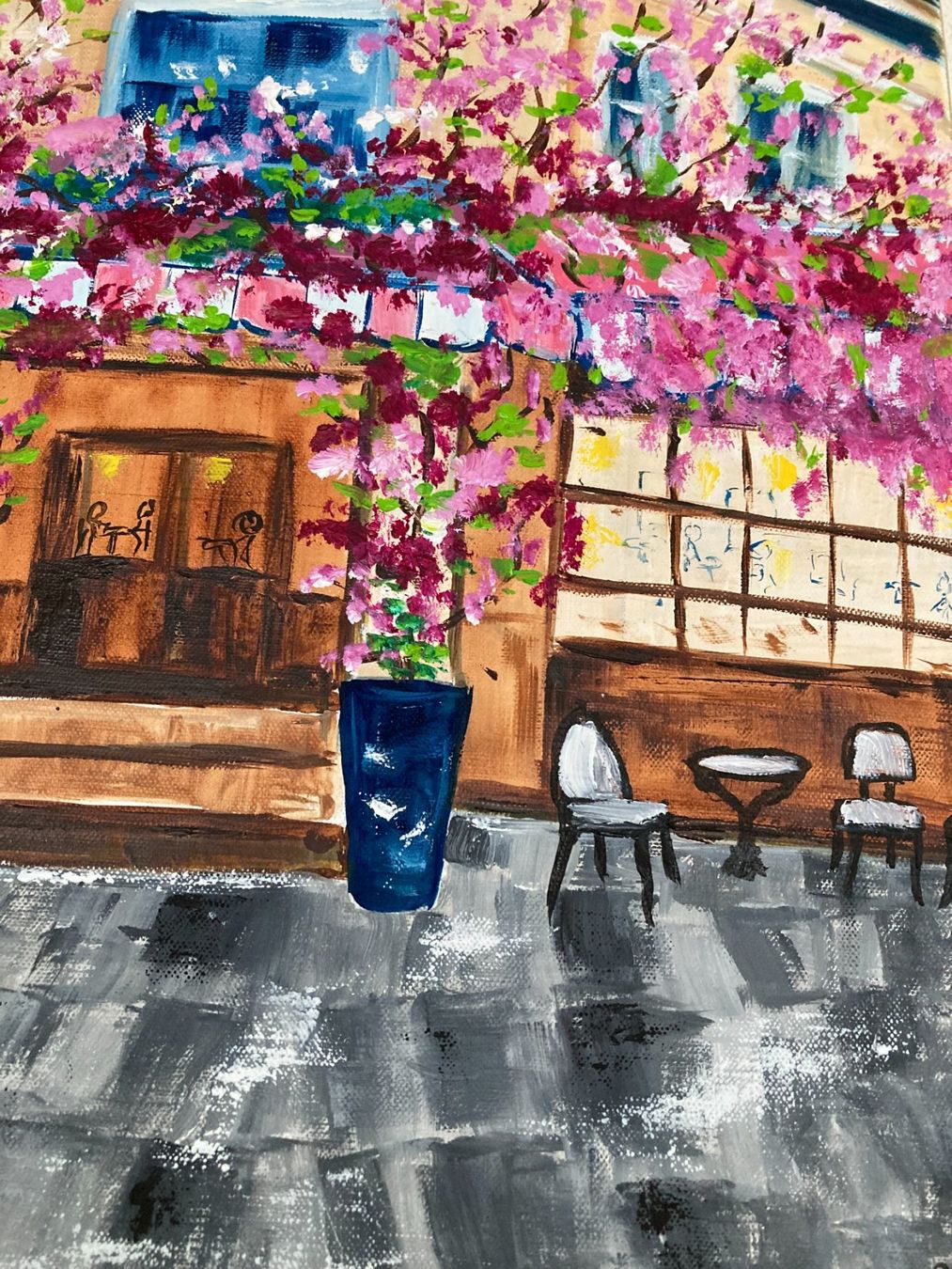 Dipinti: Café Paris - Ölgemälde – Nuovo (secondo la descrizione) da Cham venduto da Felha 8