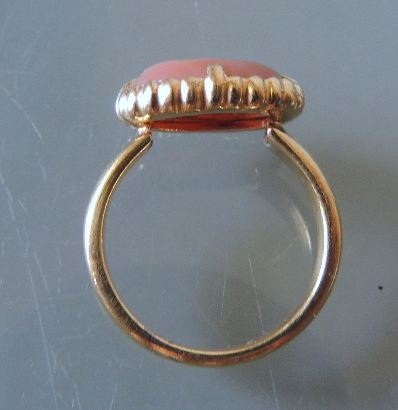 Anelli: Vergoldeter Silber 925 Fingerring mit Halbedelstein Gr. 56 – Usato da Waldenburg venduto da schaller707 2