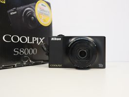 Nikon coolpix S8000 14Megapixel Objektiv VR stabilisiert