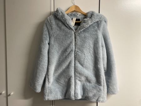 Hellblaue TALLY WEIJL Kunstfell Kapuzenjacke Gr. S (Neu)