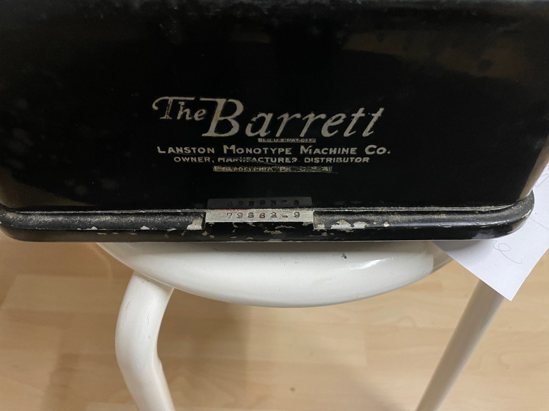 Tutte le macchine: Antike Rechenmaschine The Barrett Lanston Monotype – Usato da Hausen am Albis venduto da Werk3 4