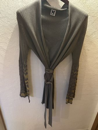 Missoni Strickjacke lang Grösse M grau gebraucht