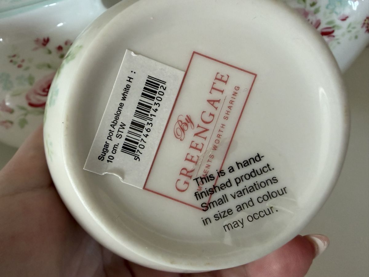 Greengate Set di piatti: Greengate Abelone White Geschirr Set – Nuovo e nell'imballaggio originale da Au ZH venduto da FMRF 2