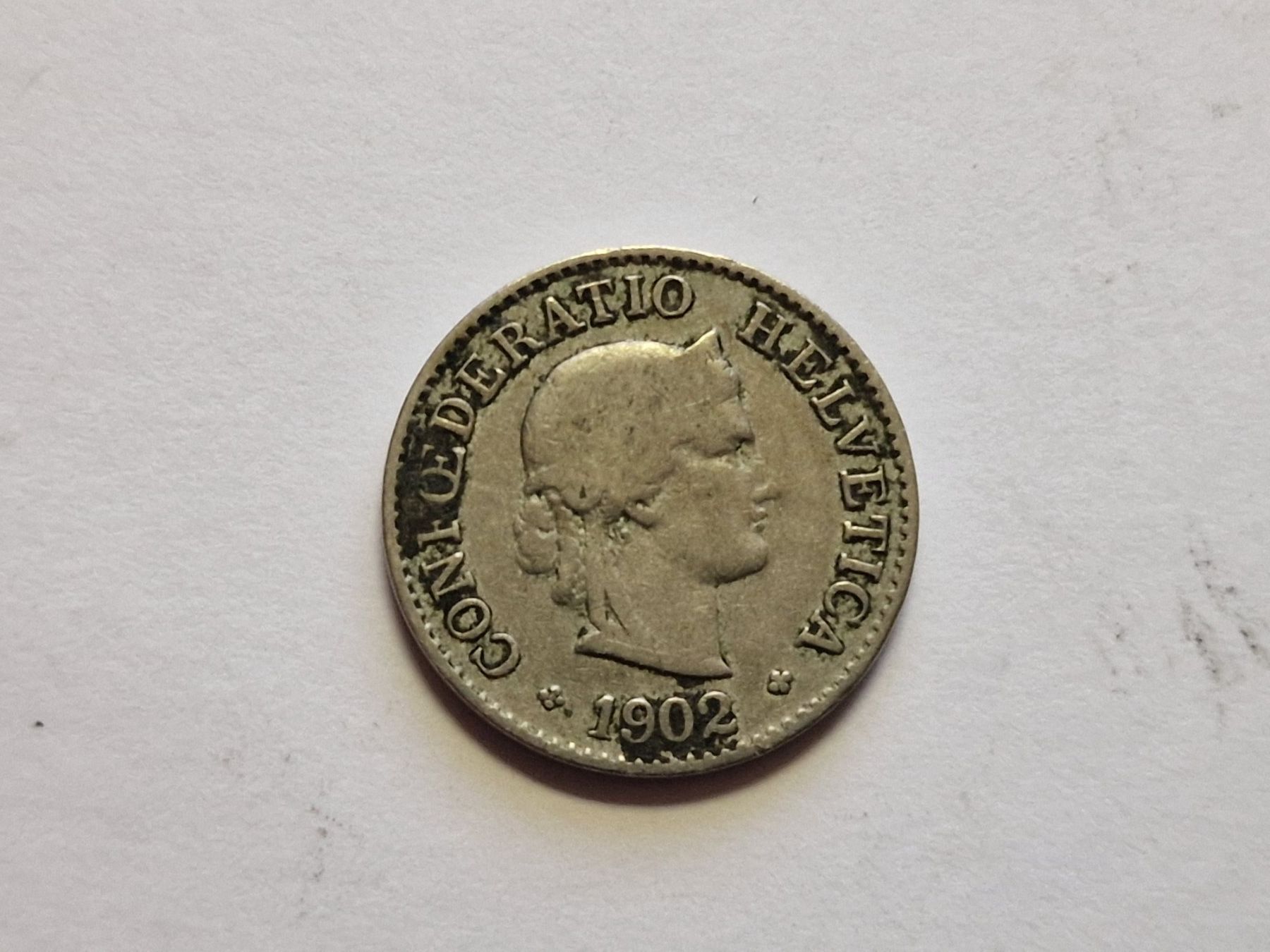 Tutti le monete: 5- Rappen 1920 selten. – Usato da Zürich venduto da Moreira01 3