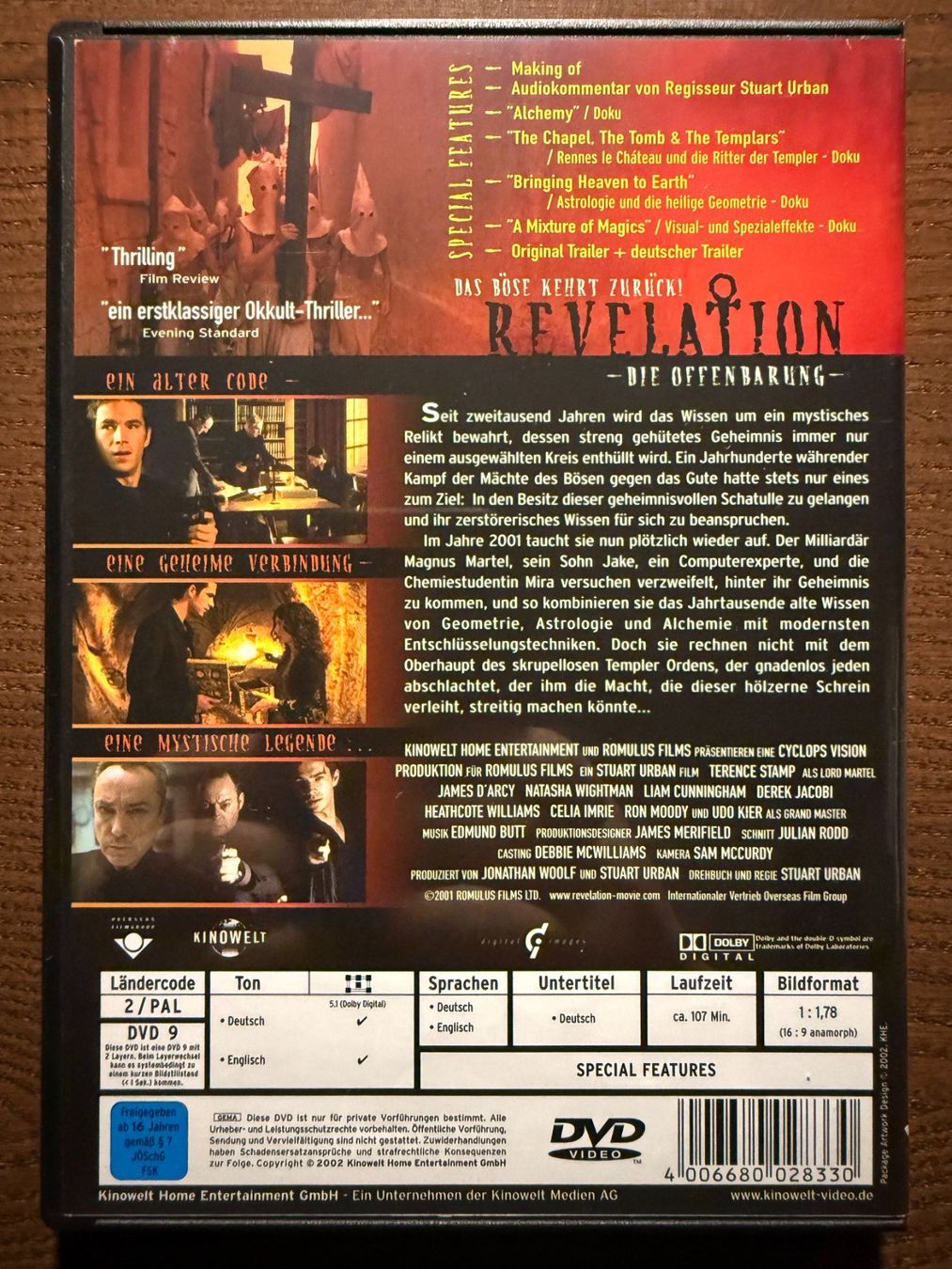 Tutti i DVDs: Revelations - Die Offenbarung – Usato da Zürich venduto da FilmFreunde 1