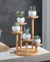 Holz Pflanzenständer für 5 Töpfe, Neu&OvP