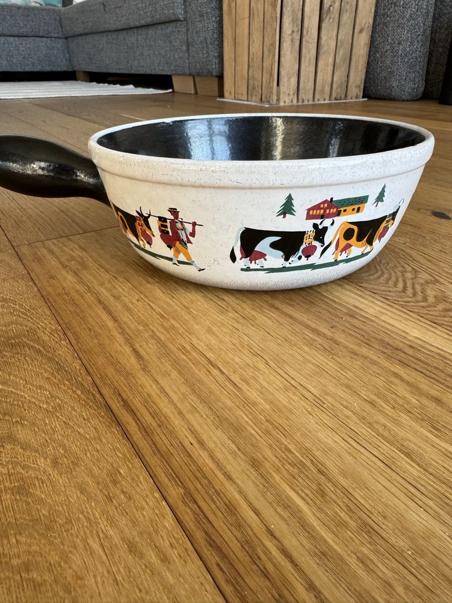Töpfe: Fondue Caquelon – Gebraucht aus Zuchwil von Manzi. 1