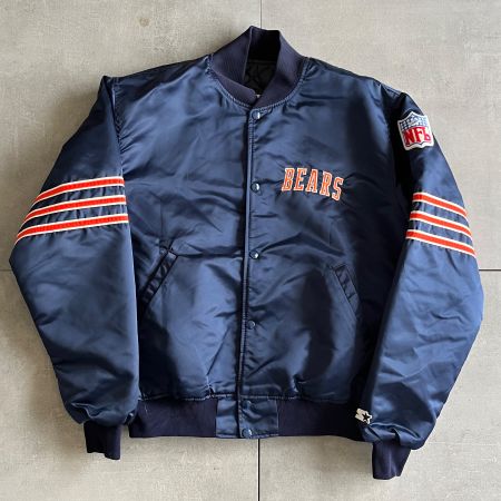 1990s Chicago Bears NFL Starter Vintage Satin Bomber Jacket