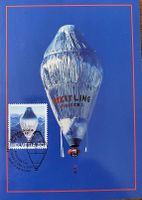 Maximumkarte 1. Nonstop Ballonfahrt um die Welt. 24.3.1999