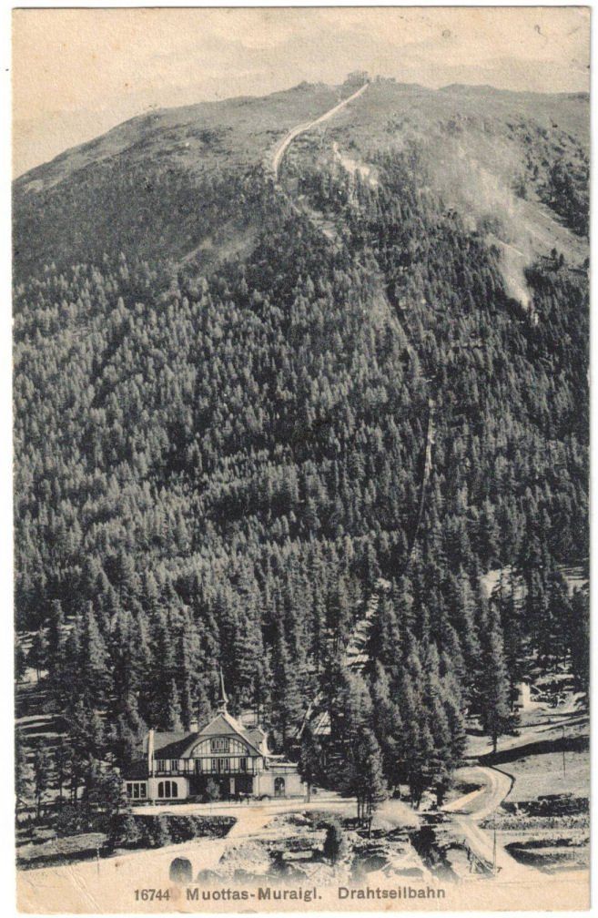 Cartoline postali: St. Moritz - Standseilbahn Muottas Muragl – Usato da Binningen venduto da Mountainrider
