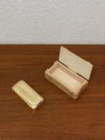 Vintage Goldbarren Flaschenöffner mit Holzkiste 80er Design