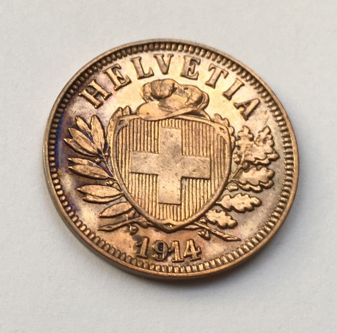 Tutti le monete: 1914 2 Rappen unz – Nuovo (secondo la descrizione) da Kirchberg SG venduto da Helveticus00