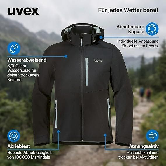 Giacche: Uvex Tune-up Herren Softshelljacke Schwarz Grösse L – Nuovo e nell'imballaggio originale da Suhr venduto da SchnapperCH 4