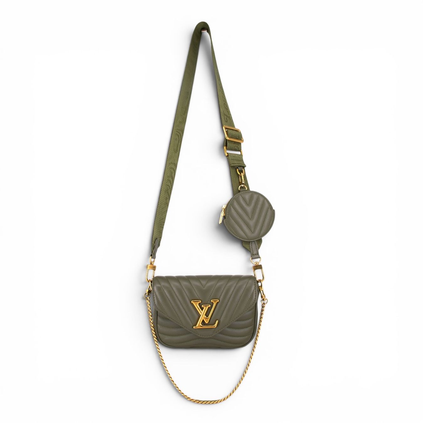 Louis Vuitton Borse da donna: Louis Vuitton New Wave Multi-Pochette khaki – Usato da Binningen venduto da Designerlabels 2