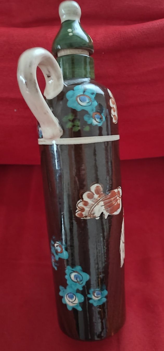 Caraffe: Schnapsflasche, Schweizer Keramik Kohler Biel, Deko – Usato da Langenthal venduto da shadow308 2