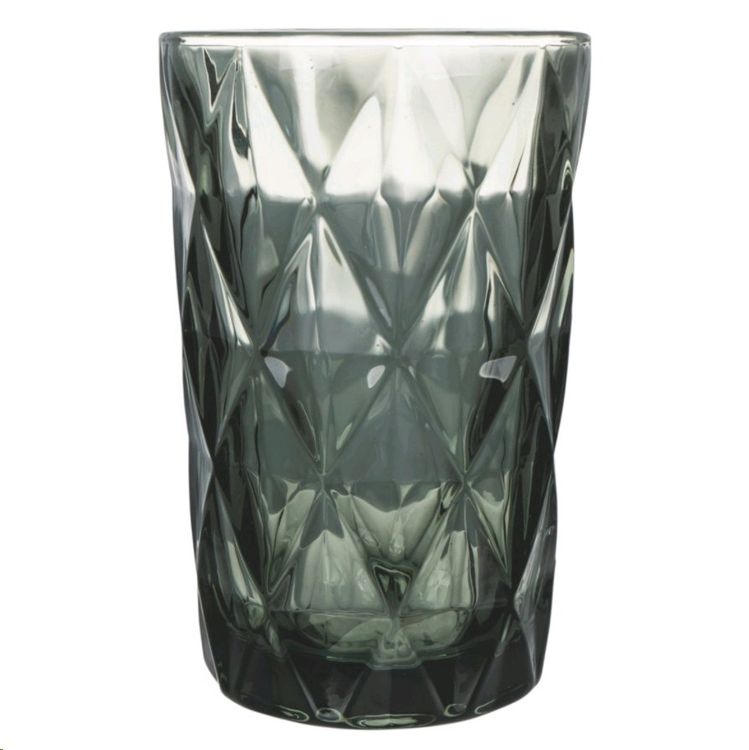 Villa D’Este Home Tivoli Lot De 4 Verres à Eau 265 Ml - Motif Guilloché Syrah Greenery