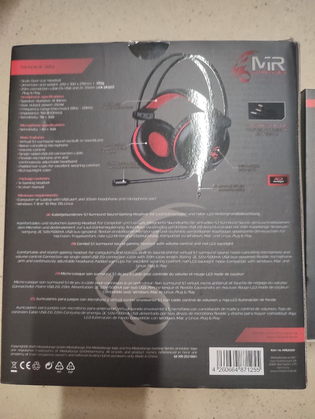 Maus: PC Gamer Headset und Gamer Mouse – Neu und originalverpackt aus Waltenschwil von Bodensee84 2