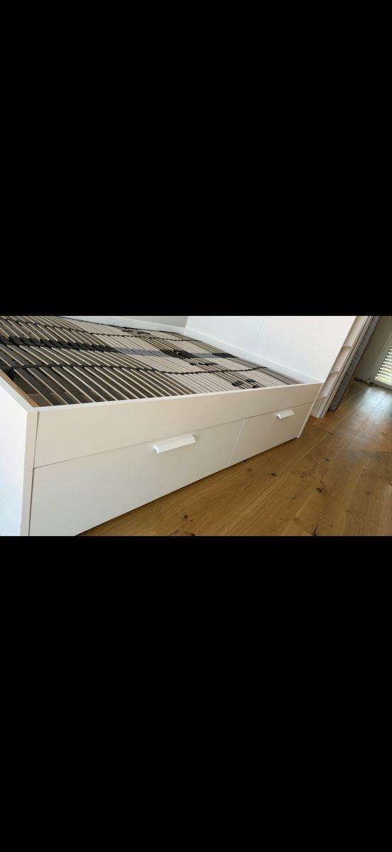 Ikea Letti: BRIMNES Bett mit Gestell und Schubladen – Usato da Weinfelden venduto da cec_6lvp 4