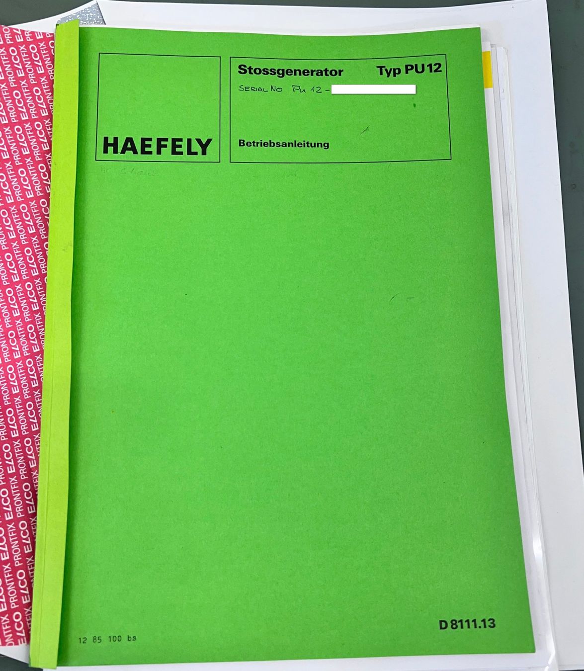 Accessori da laboratorio: Haefely Impulse Tester Type PU12 – Usato da Niederdorf venduto da LeptonAG_Labor 4