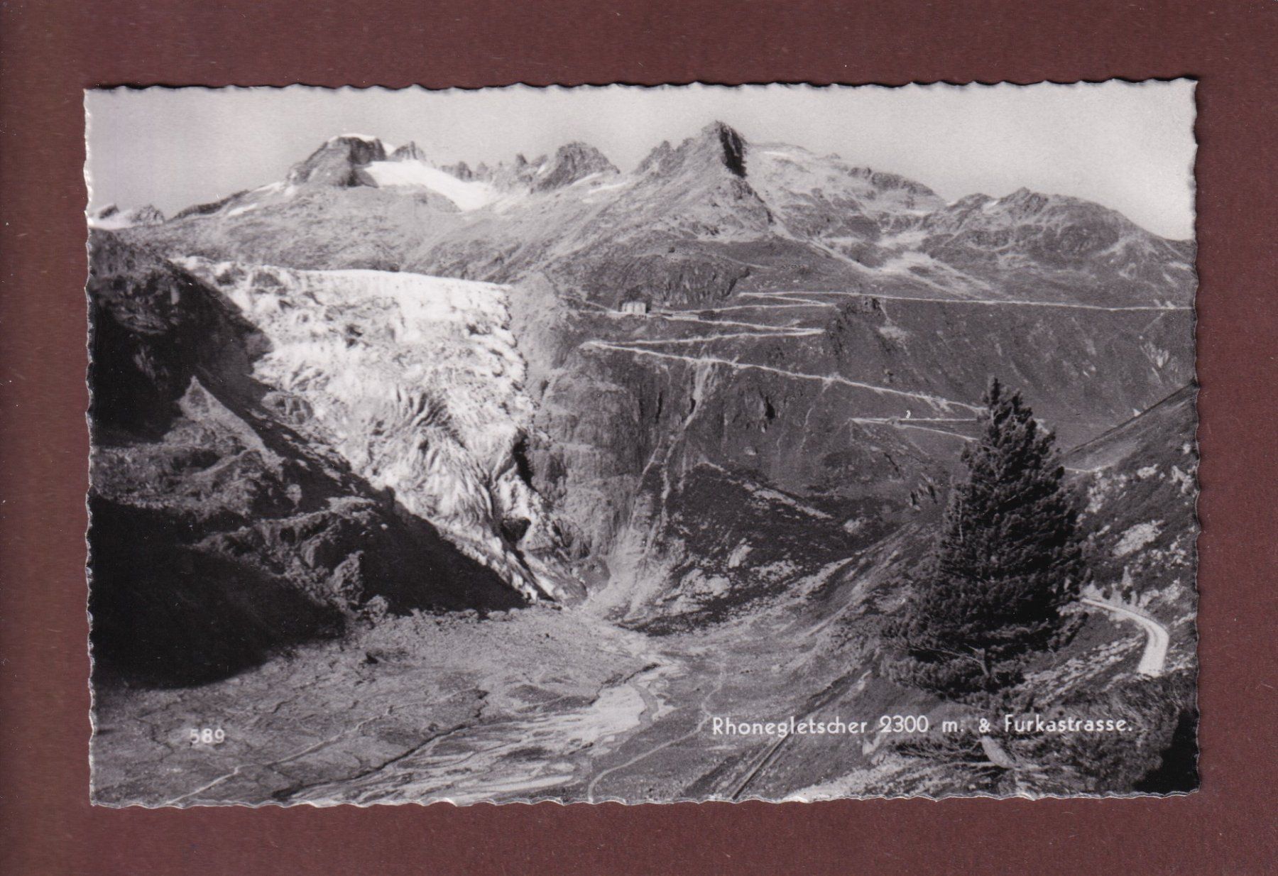 Ansichtskarten: RHONEGLETSCHER - Furkastrasse – Gebraucht aus Pully von nicecards-shop