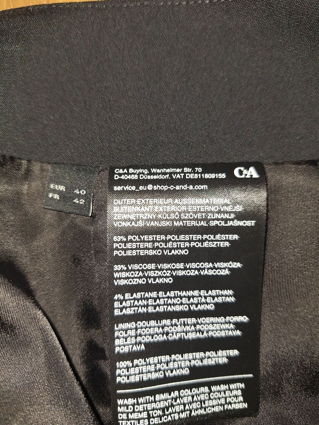 C&A Gonne: Gonna nera – Nuovo (secondo la descrizione) da Mesocco venduto da pb123 3
