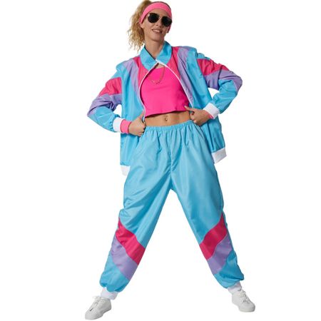 Damekostume Retro 80'er 90'er Jahre jogginganzug set M