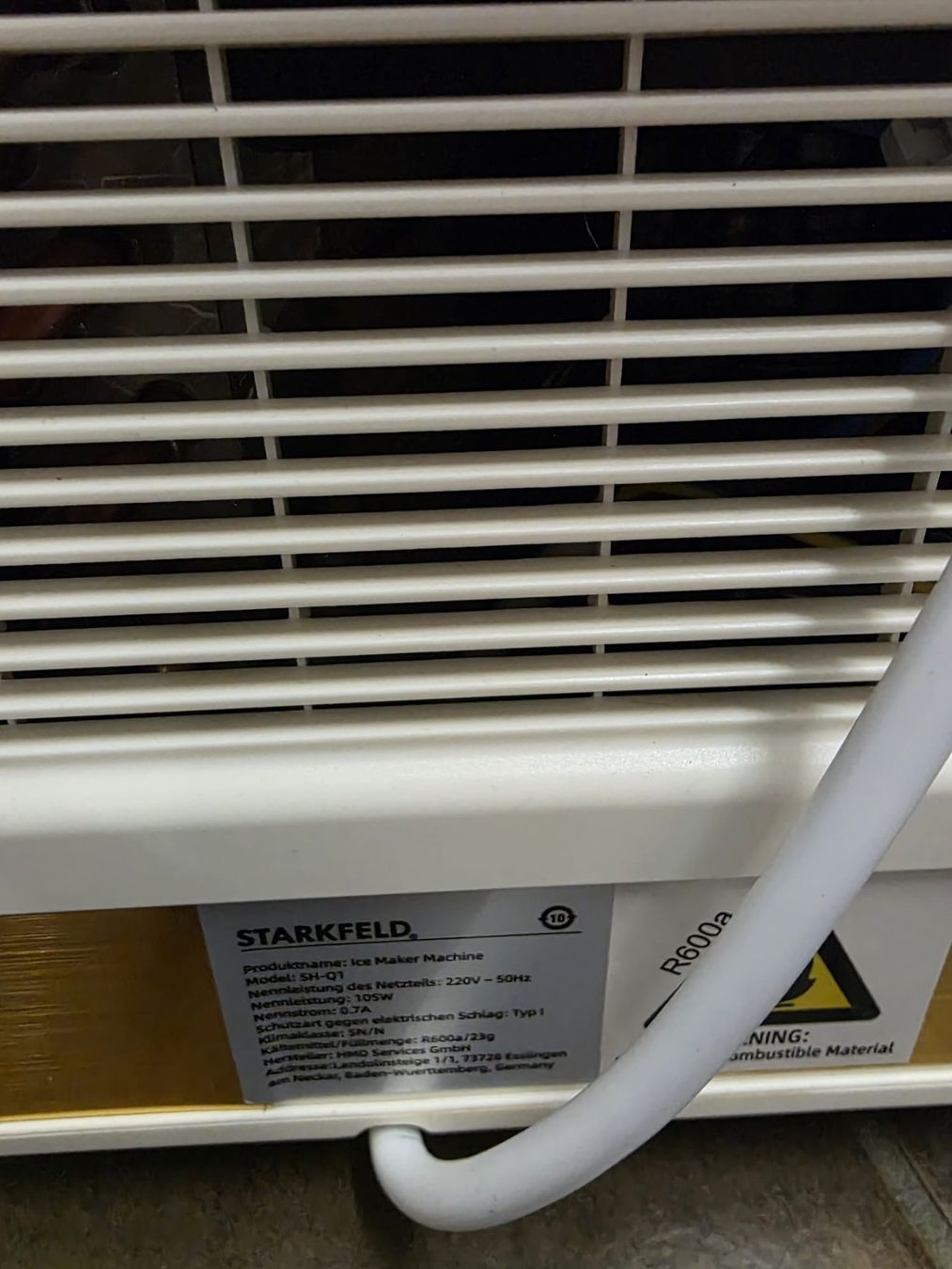 Elettrodomestici da cucina: STARKFELD Eiswürfelmaschine / Ice Maker, Modell SH-01 – Usato da Bennwil venduto da fawag 3