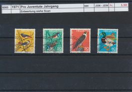 1971 Pro Juventute, Jahrgang, gestempelt