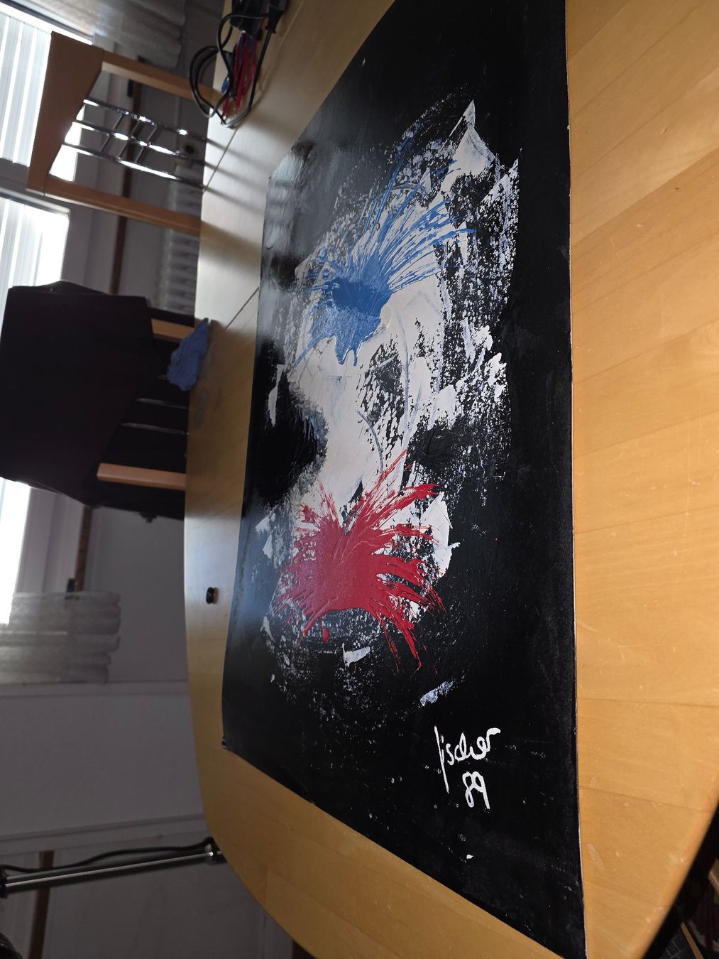 Dipinti: Abstrakte Kunst Malerei Fischer 89 – Usato da Basel venduto da Skytime 1