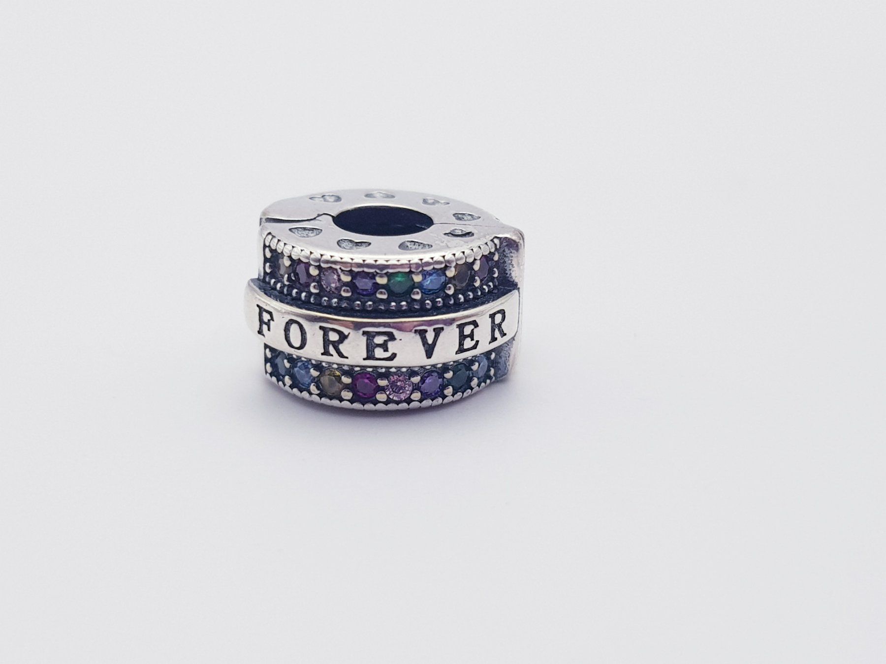 Ciondoli: Charm "Forever" (925 Sterling Silber) – Nuovo e nell'imballaggio originale da Menziken venduto da Zyropa