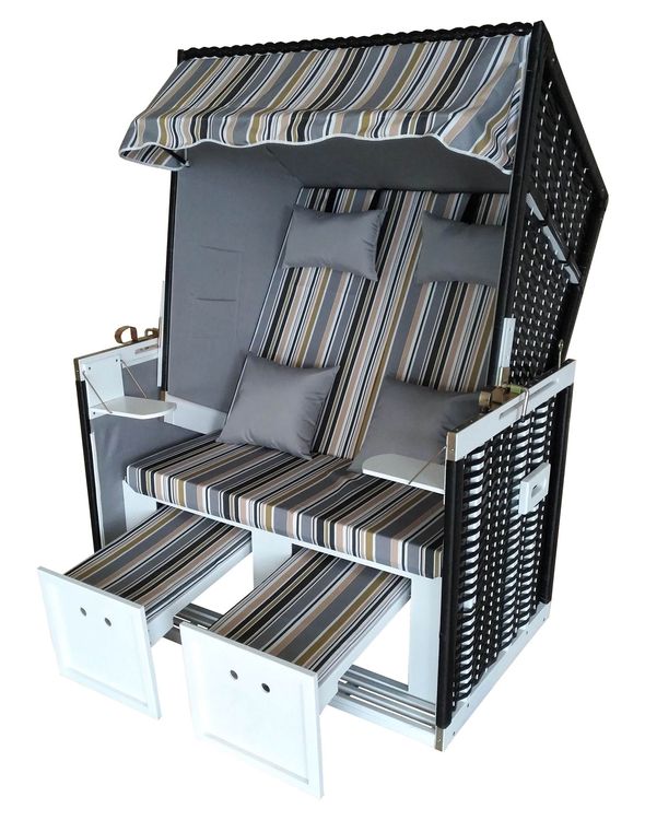 Strandkorb grau/weiss/beige Kaufen auf Ricardo