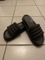 Schwarze Sommersandalen Gr. 38 - Gepolstert