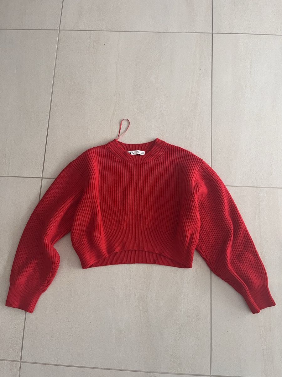 Zara Maglioni & Felpe: Zara Strickpullover, Rot, Grösse S – Nuovo (secondo la descrizione) da Niederwangen BE venduto da mcp_l62p