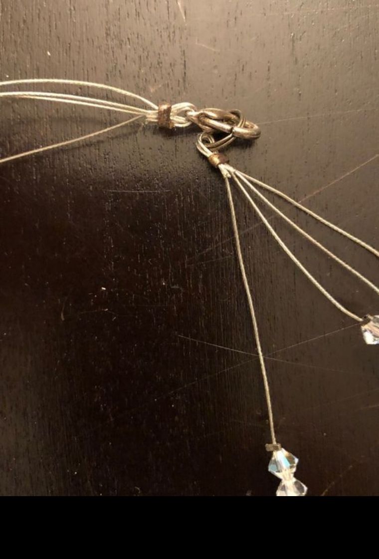 Catenine: Hand made necklace - white/clear – Usato da Dübendorf venduto da rol_fm6d 3