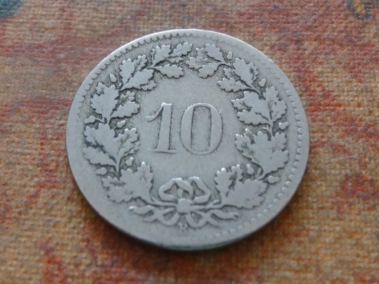 Tutti le monete: 10 Rp. 1885  (B) – Usato da Romanel-sur-Lausanne venduto da Swift13 1