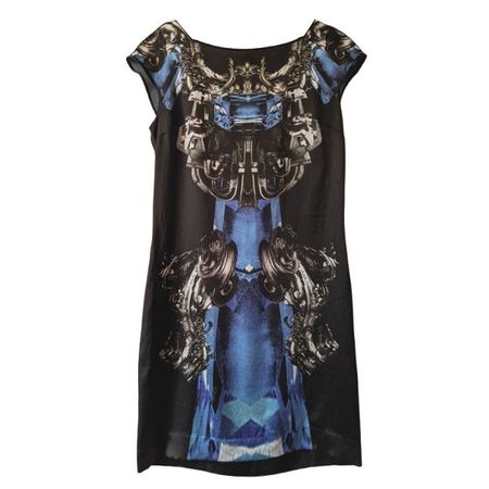 JUST CAVALLI : Robe en soie imprimé baroque 36-38
