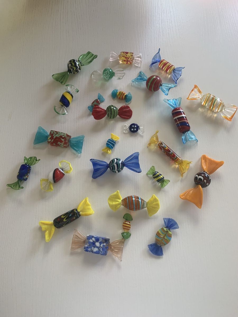 Murano Gläser: 25 Stück dekorative Murano Glas Bonbons  – Neu (gemäss Beschreibung) aus Rothrist von Oddymanliane 2