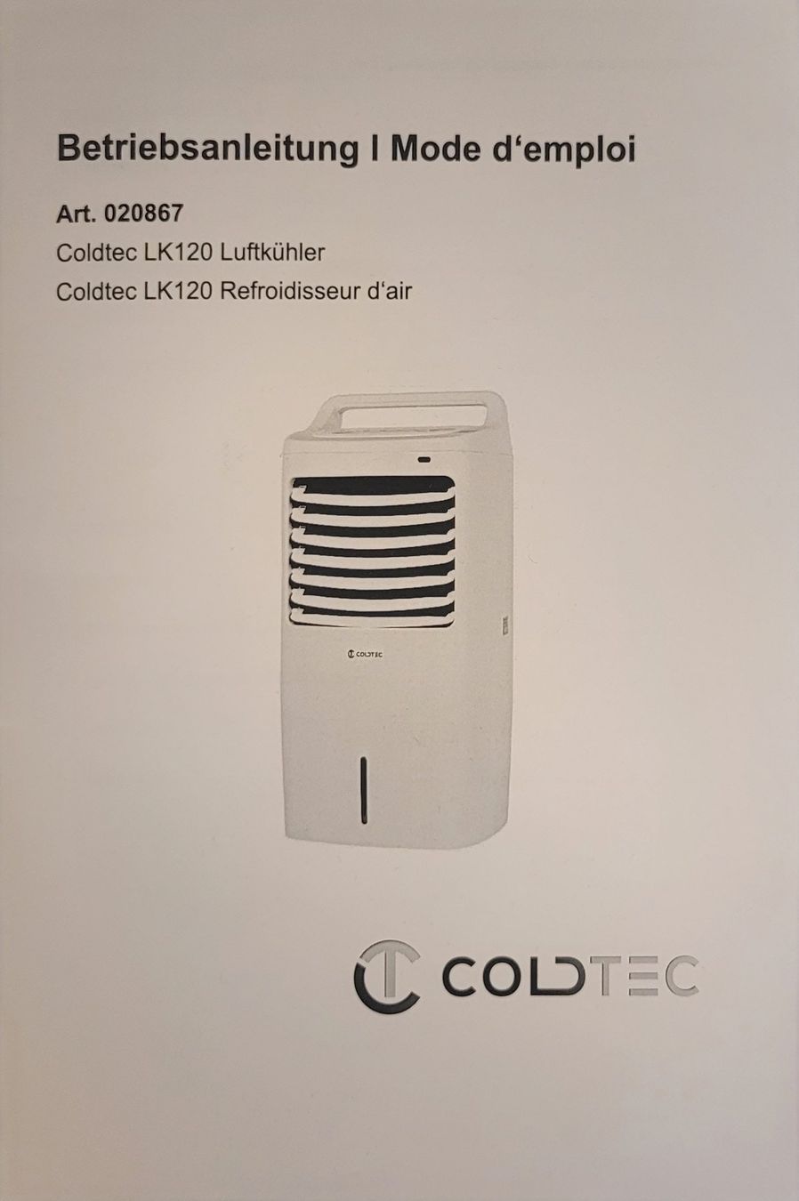 Condizionatori: Coldtec Air Cooler LK120 Luftkühler -reiniger, Ventilator – Usato da Liestal venduto da Luggeli1 1