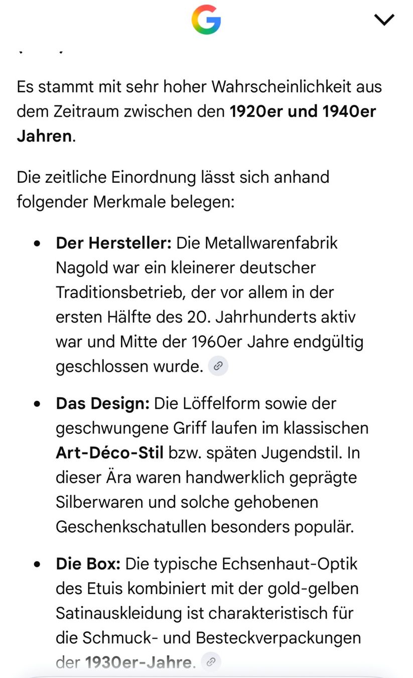 6 kleine Löffel MFN 90 versilbert mit Box ca 100 Jahre alt (D'occasion ...