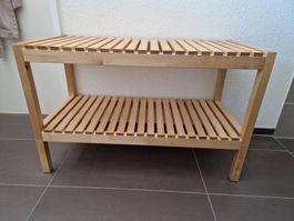 Holzbank bzw. Sitz- und Ablagebank